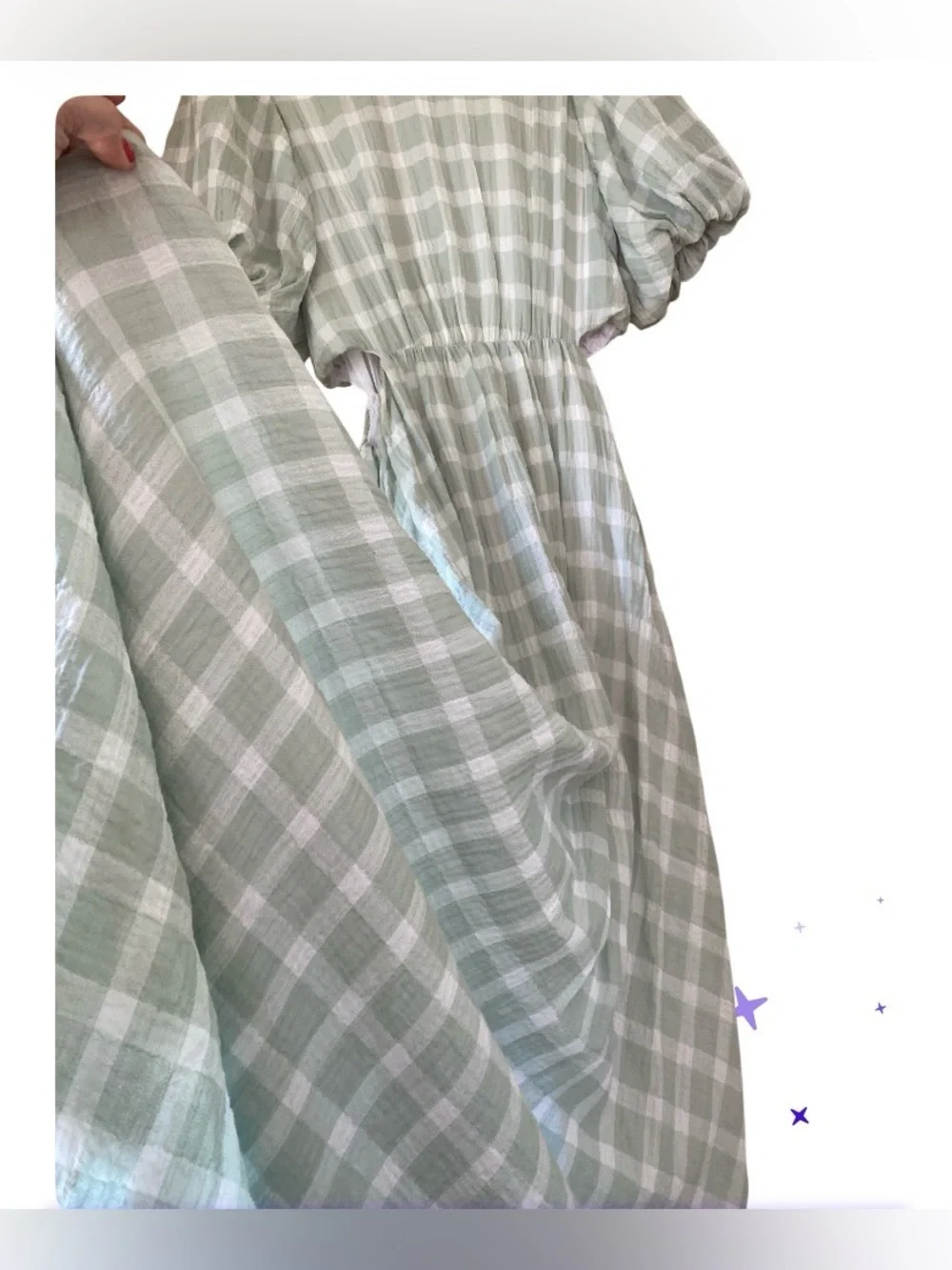 NWT SHOW ME YOUR MUMU WOMEN'S ELOISE PLAID MAXI DRESS size M